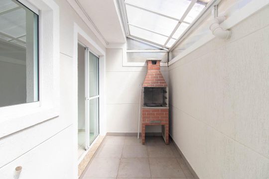 Área de Serviço com Churrasqueira de casa de condomínio à venda com 2 quartos, 60m² em Vila Irmaos Arnoni, São Paulo