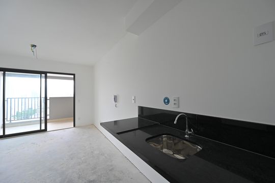 Cozinha de kitnet/studio à venda com 1 quarto, 26m² em Vila Clementino, São Paulo