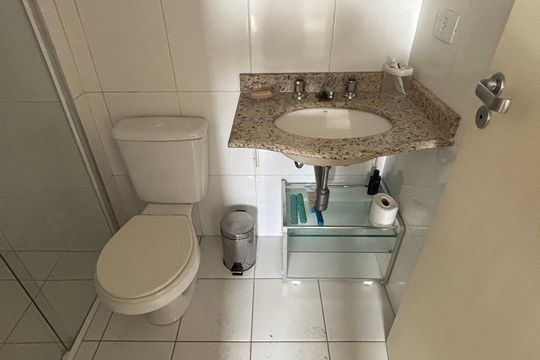 Banheiro da Suíte de apartamento à venda com 3 quartos, 78m² em Bosque da Saúde, São Paulo