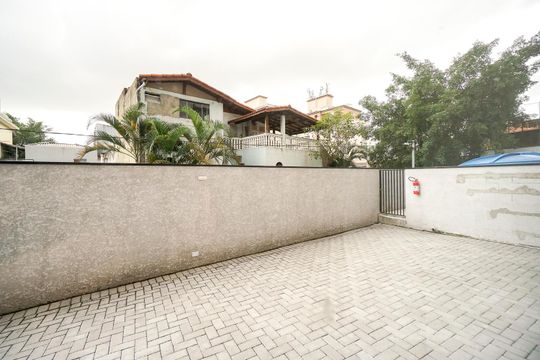 Área externa do salão de festas de kitnet/studio à venda com 1 quarto, 27m² em Vila Carrão, São Paulo