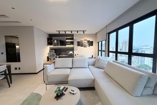 Sala de apartamento à venda com 1 quarto, 70m² em Vila Regente Feijó, São Paulo