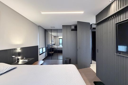 Quarto  de apartamento à venda com 1 quarto, 70m² em Vila Regente Feijó, São Paulo