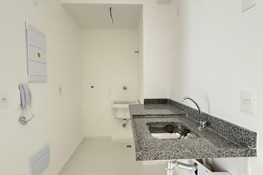 Cozinha de apartamento para alugar com 2 quartos, 42m² em Brooklin, São Paulo