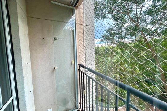 Varanda da Sala de apartamento à venda com 3 quartos, 58m² em Jardim Cocaia, Guarulhos
