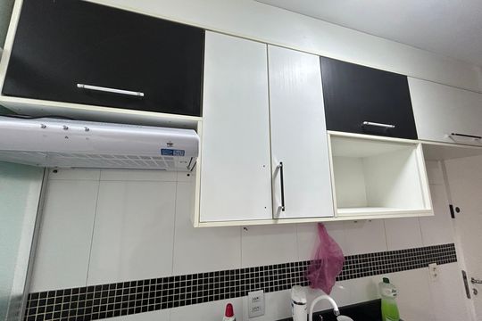Cozinha de apartamento à venda com 3 quartos, 58m² em Jardim Cocaia, Guarulhos
