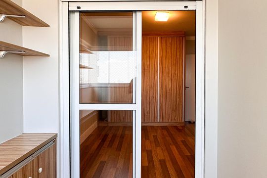 Varanda da Suíte 3 de apartamento para alugar com 3 quartos, 158m² em Vila Goncalves, São Bernardo do Campo