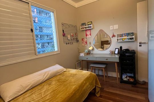 Quarto de apartamento à venda com 3 quartos, 90m² em Jardim Ester, São Paulo