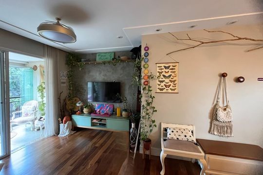 Sala de apartamento à venda com 3 quartos, 90m² em Jardim Ester, São Paulo