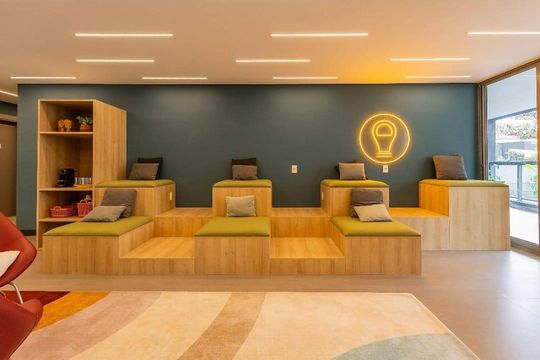 área comum de kitnet/studio à venda com 1 quarto, 24m² em Pompeia, São Paulo