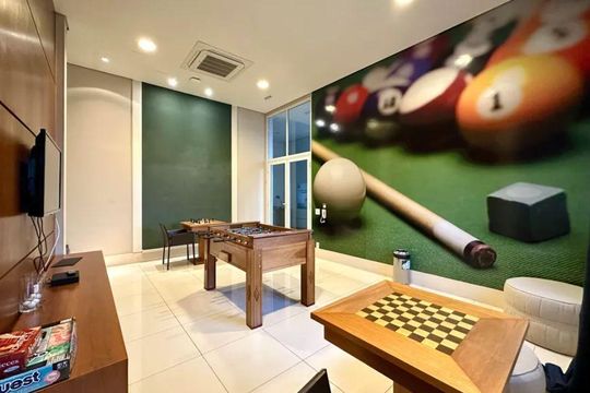 Área externa de apartamento à venda com 1 quarto, 52m² em Campo Belo, São Paulo