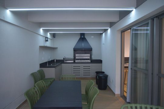 Área comum - Churrasqueira de apartamento à venda com 1 quarto, 40m² em Vila Sao Pedro, Santo André