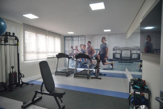 Área comum - Academia de apartamento à venda com 1 quarto, 40m² em Vila Sao Pedro, Santo André