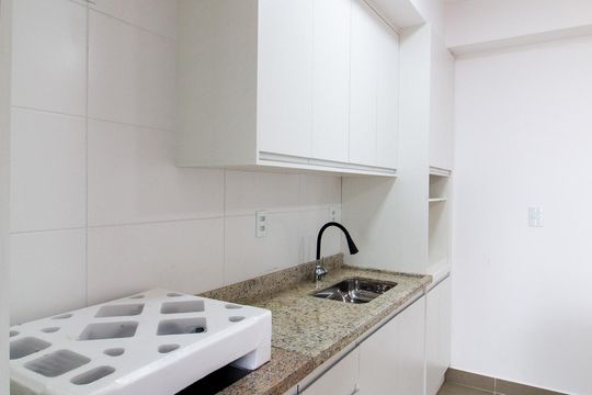 Cozinha de kitnet/studio para alugar com 1 quarto, 49m² em Parque Campolim, Sorocaba
