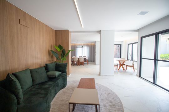 Área comum de kitnet/studio para alugar com 1 quarto, 49m² em Parque Campolim, Sorocaba
