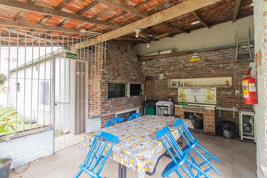 Área comum - Churrasqueira de apartamento à venda com 2 quartos, 59m² em Cristal, Porto Alegre