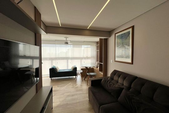 Sala de apartamento à venda com 2 quartos, 63m² em Vila Gilda, Santo André