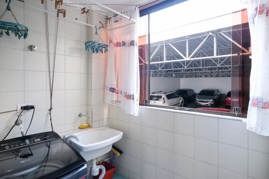Área de serviço de apartamento à venda com 2 quartos, 78m² em Barcelona, São Caetano do Sul