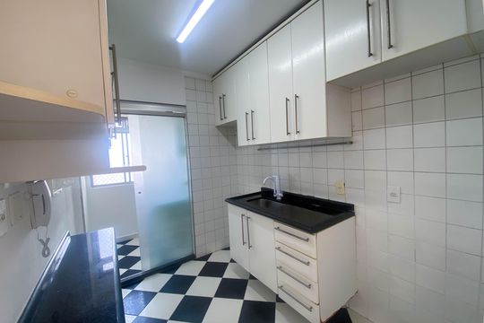 Cozinha de apartamento para alugar com 2 quartos, 50m² em Jardim Monte Alegre, São Paulo