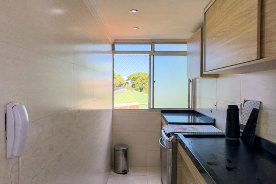 Cozinha de apartamento à venda com 3 quartos, 84m² em Parque Santo Antônio, São Paulo