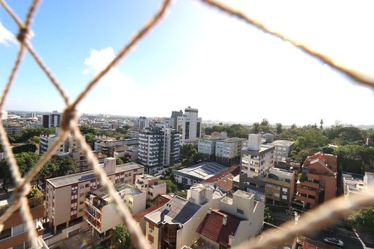Vista da Sala  de apartamento à venda com 2 quartos, 153m² em São João, Porto Alegre
