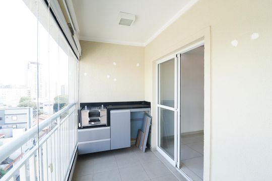 Varanda gourmet de apartamento à venda com 3 quartos, 78m² em Vila Dom Pedro Ii, São Paulo