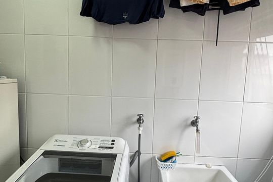 Área de Serviço de apartamento à venda com 2 quartos, 104m² em Jardim Bela Vista, Santo André