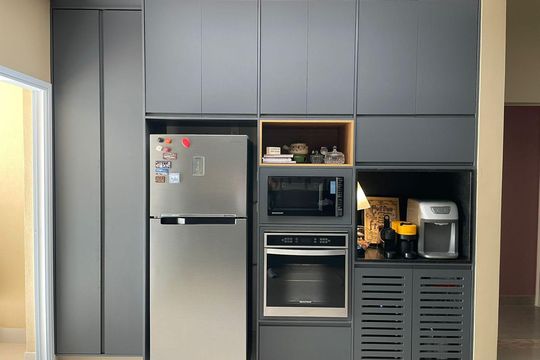 Cozinha de casa de condomínio à venda com 3 quartos, 205m² em Swiss Park, Campinas