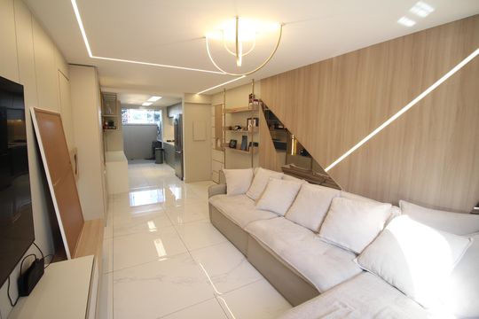 Sala de apartamento para alugar com 2 quartos, 130m² em Santa Helena, Belo Horizonte