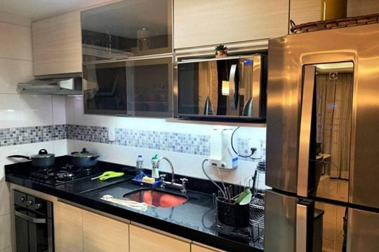 Cozinha de apartamento para alugar com 3 quartos, 78m² em Vila Jacuí, São Paulo