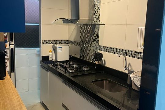 Cozinha de apartamento à venda com 3 quartos, 76m² em Jardim do Vovô, Campinas