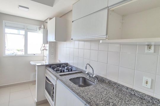 Cozinha de apartamento à venda com 3 quartos, 72m² em Jardim Mauá, Novo Hamburgo