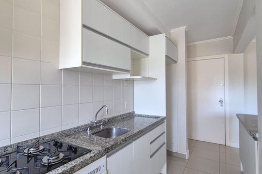 Cozinha de apartamento à venda com 3 quartos, 72m² em Jardim Mauá, Novo Hamburgo
