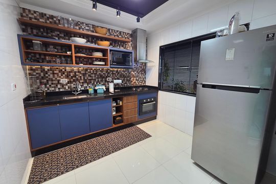 Cozinha de casa para alugar com 2 quartos, 250m² em Princesa, Praia Grande