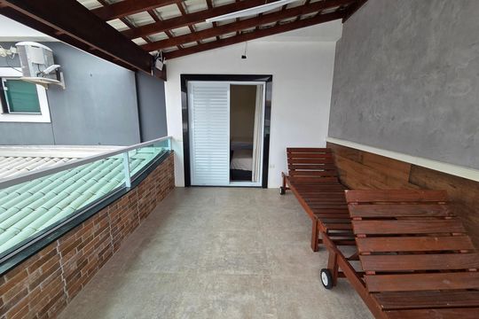 Varanda de casa para alugar com 2 quartos, 250m² em Princesa, Praia Grande