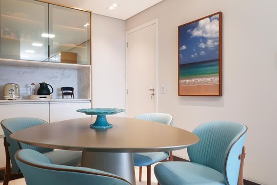 Cozinha de apartamento à venda com 3 quartos, 164m² em Vila Assunção, Santo André