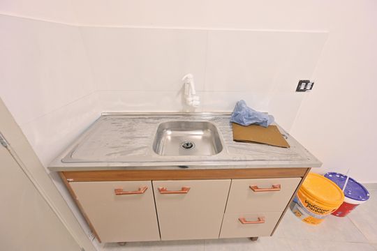 Cozinha de kitnet/studio para alugar com 1 quarto, 16m² em Vila do Encontro, São Paulo