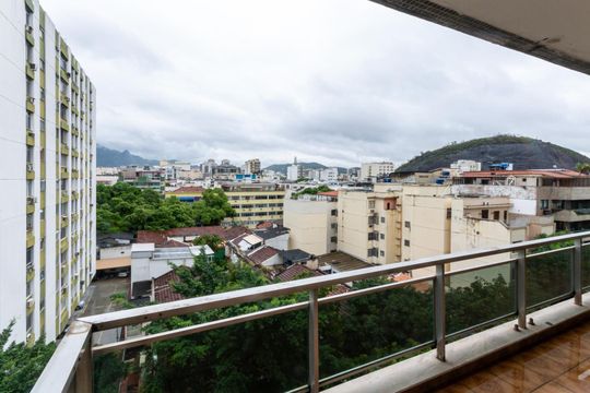 Varanda da Sala de apartamento à venda com 4 quartos, 160m² em Tijuca, Rio de Janeiro