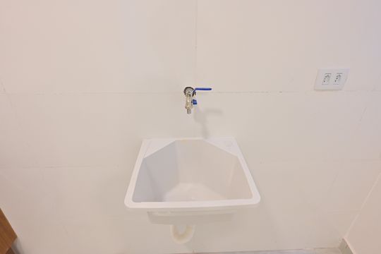 Cozinha/Lavanderia de kitnet/studio para alugar com 1 quarto, 16m² em Vila do Encontro, São Paulo