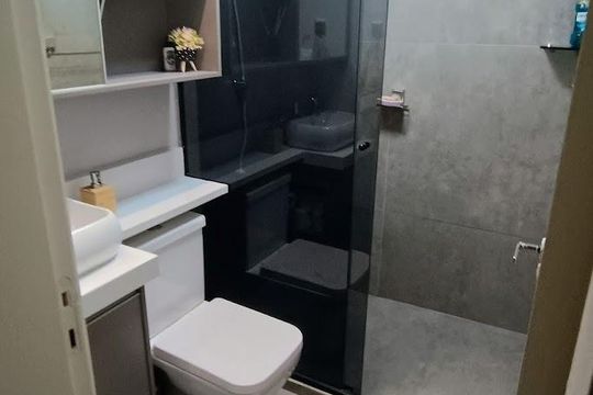 Banheiro de apartamento à venda com 3 quartos, 116m² em Vila Chabilandia, São Paulo