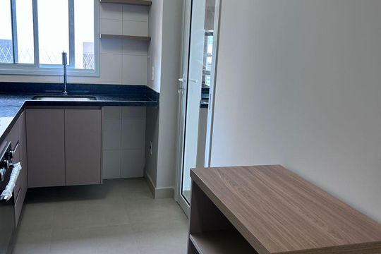 Cozinha de apartamento à venda com 3 quartos, 96m² em Vila Lea, Santo André
