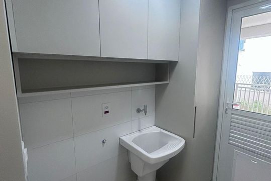 Área de serviço de apartamento à venda com 3 quartos, 96m² em Vila Lea, Santo André