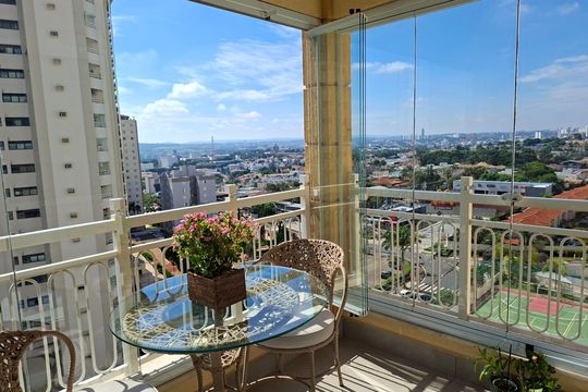 Varanda de apartamento à venda com 3 quartos, 113m² em Parque das Flores, Campinas