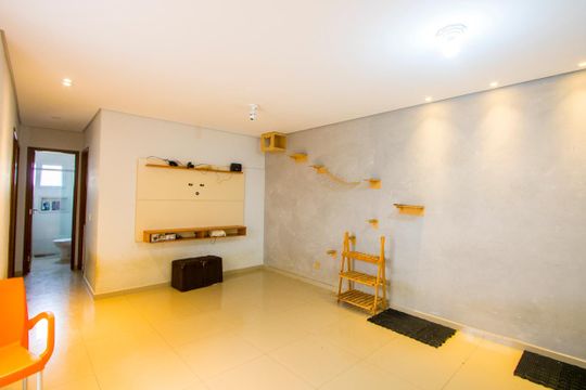 Sala de apartamento à venda com 3 quartos, 75m² em Jardim Bela Vista, Santo André
