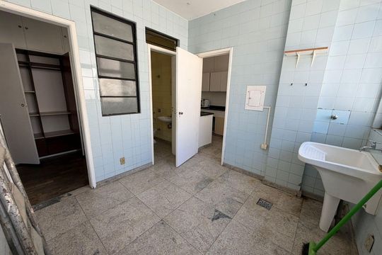 Área de Serviço de apartamento à venda com 4 quartos, 140m² em Funcionários, Belo Horizonte