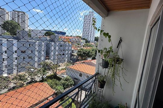 Varanda de apartamento à venda com 2 quartos, 55m² em Jardim Monte Alegre, Taboão da Serra