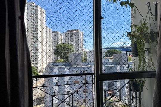 Varanda de apartamento à venda com 2 quartos, 55m² em Jardim Monte Alegre, Taboão da Serra