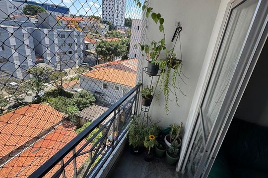 Varanda de apartamento à venda com 2 quartos, 55m² em Jardim Monte Alegre, Taboão da Serra