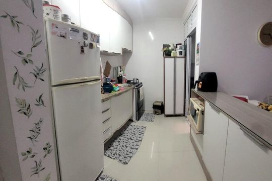 Cozinha de apartamento à venda com 2 quartos, 63m² em Utinga, Santo André