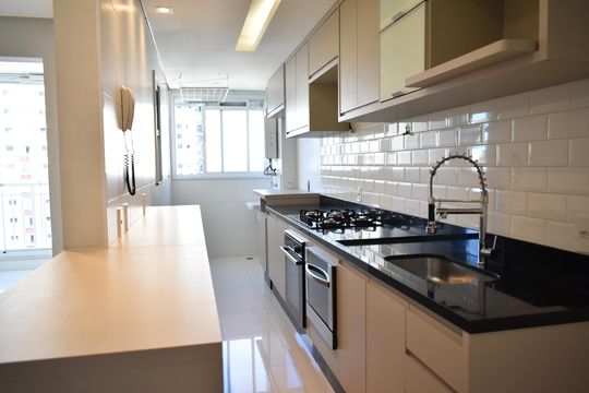Cozinha de apartamento à venda com 2 quartos, 64m² em Chácara Inglesa, São Paulo