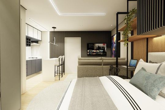 Studio de kitnet/studio à venda com 1 quarto, 28m² em Cidade Jardim, São Paulo